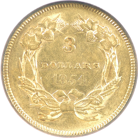 1854 NGC AU-58.