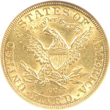 1891-CC NGC AU-58.