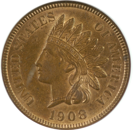 1908-S/S ANACS MS-62 RB.