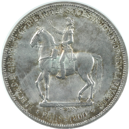 1900 Lafayette Dollar. PCI MS-63.