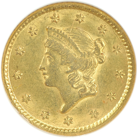 1851 NGC AU-58.