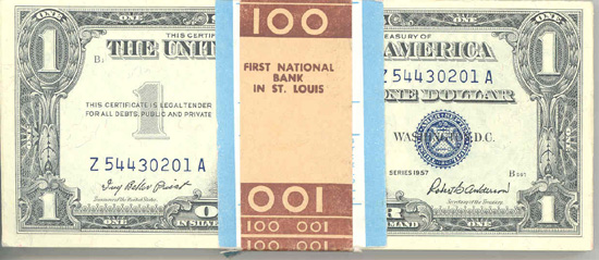 1957 $1.00 Pack.  CHCU.