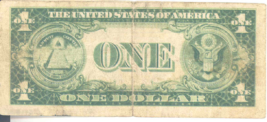 1935-A $1.00 Propaganda Note. VG.