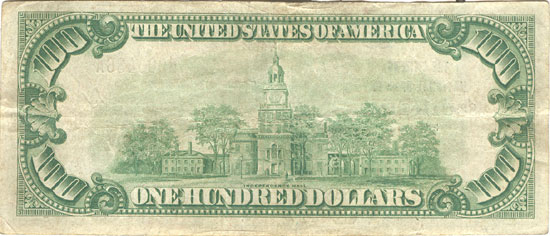 1929 $100.00. South Bend, IN Ty. 1. F.