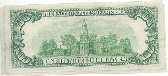 Five 1934 $100.00 Cleveland.  CU.