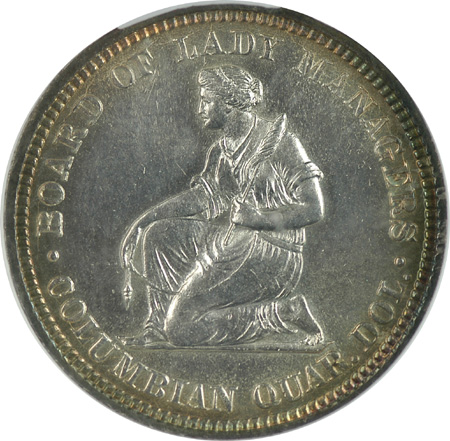 1893 Isabella Quarter. MS-62+++.