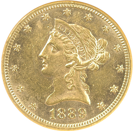 1889 NGC MS-60.