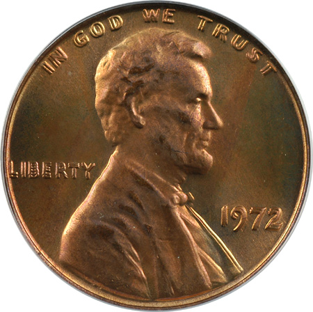 1972 Double Die Obverse PCGS MS-66 RD.