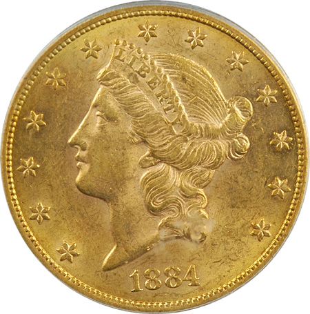 1884-CC PCGS AU-58.