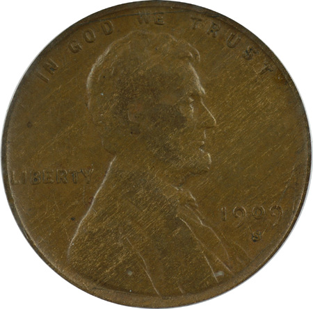 1909-S VDB. PCGS VF-20.