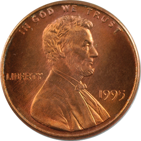 1995 Double Die Obverse. ACG MS-69 RD.