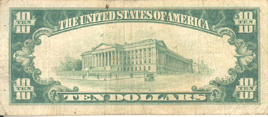 1929 $10.00. Dalton, GA Ty. 2. F.