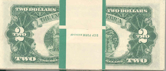 1953 $2.00 Partial Pack, Two Stars.  CHCU.