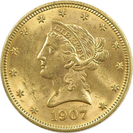 1907 ANACS MS-60++.