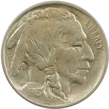 Two 1913 Buffalo Nickels.