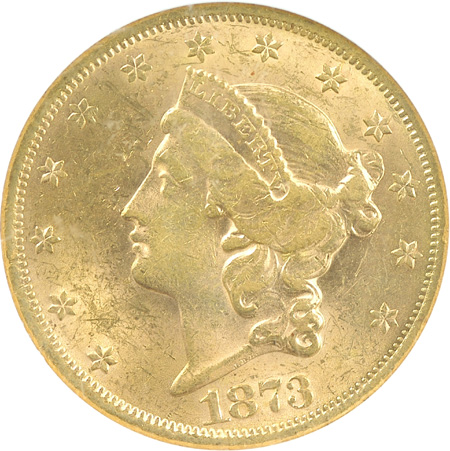 1873 Open 3. NGC MS-60.