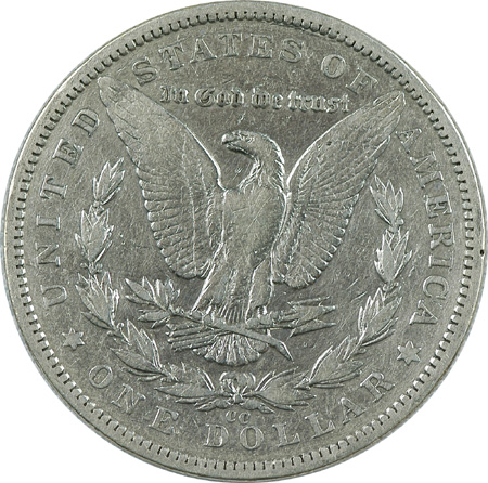 Six Morgan Silver Dollars.