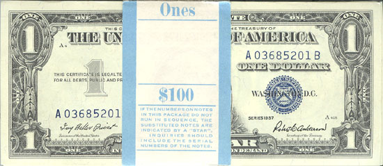 1957 $1.00 Pack.  CHCU.