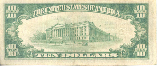 1929 $10.00. Kirkville, MO Ty. 2. F.