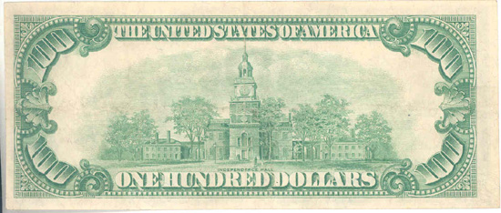 1928 $100.00.  XF.