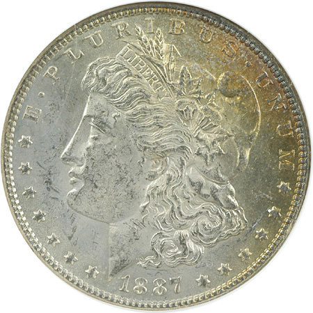 Nine 1887 NGC MS-63.