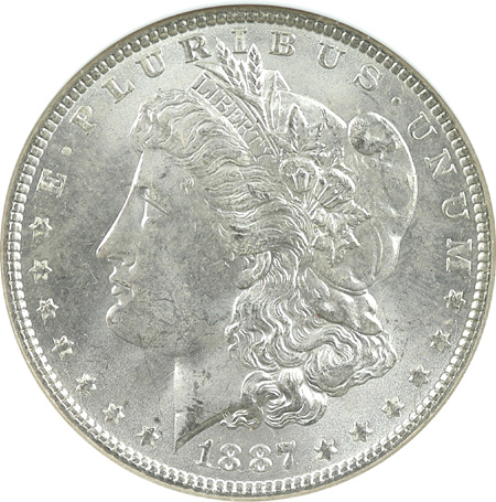 Ten 1887 NGC MS-63.