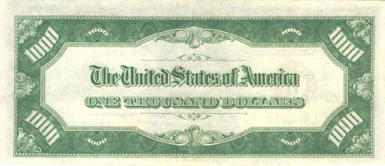 1934 $1,000.00 San Francisco.  AU.