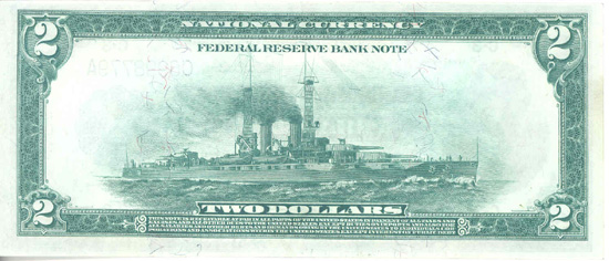 1918 $2.00 Philadelphia.  AU.