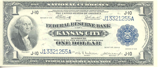 1918 $1.00 Kansas City.  CHCU.