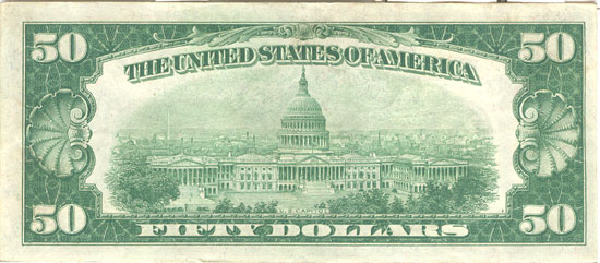 1928 $50.00 Chicago Star.  XF.