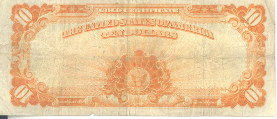 1922 $10.00.  F.