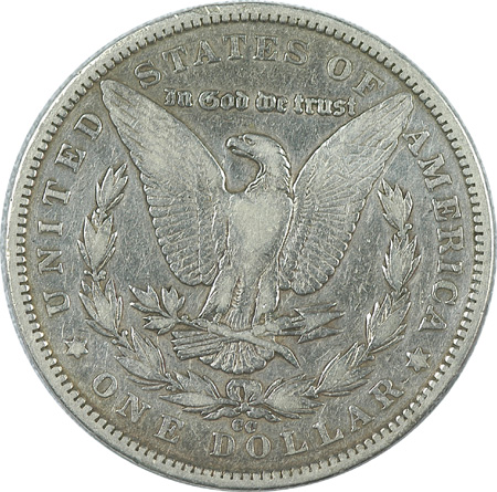 Three Morgan Silver Dollars.