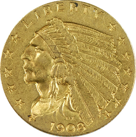 Two Indian Head Quarter Eagles.