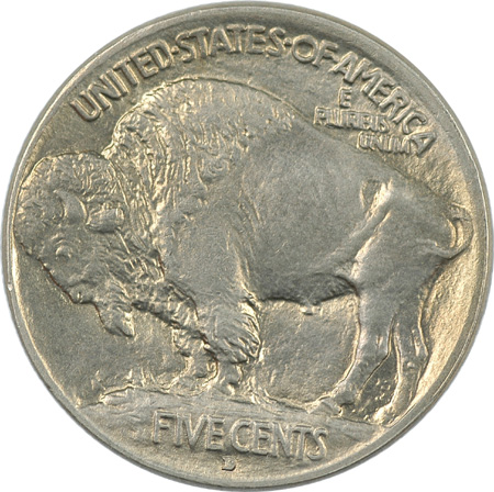 Two Buffalo Nickels.