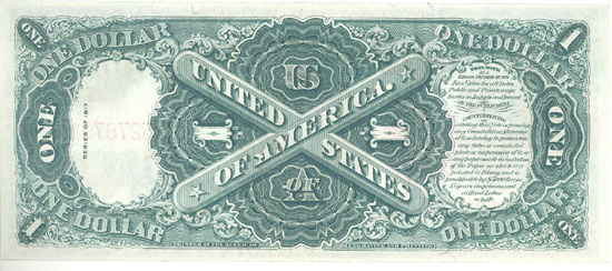 1917 $1.00.  CHCU.