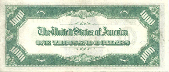 1928 $1,000.00 St. Louis.  CU.