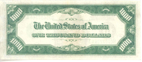 1928 $1,000.00 St. Louis.  AU.