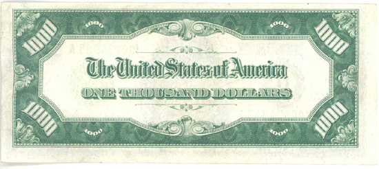 1928 $1,000.00 St. Louis.  AU.