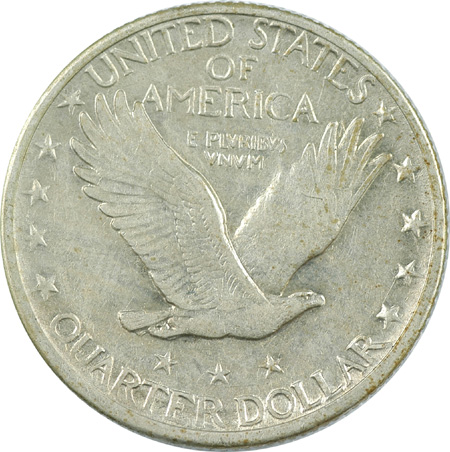 1918 P, D, and S Standing Liberty Quarters.