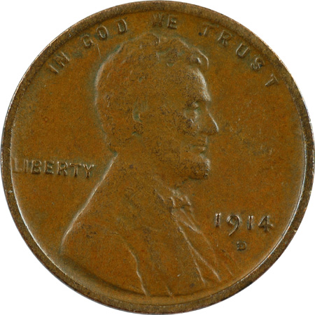 1914-D VF.