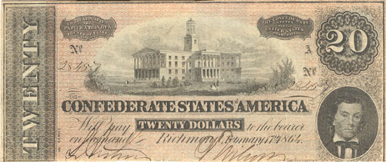 Sixty-three Confederate Notes.