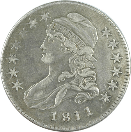 Four Capped Bust Lettered Edge Half Dollars.