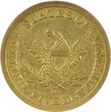 1847-D NGC AU-53.