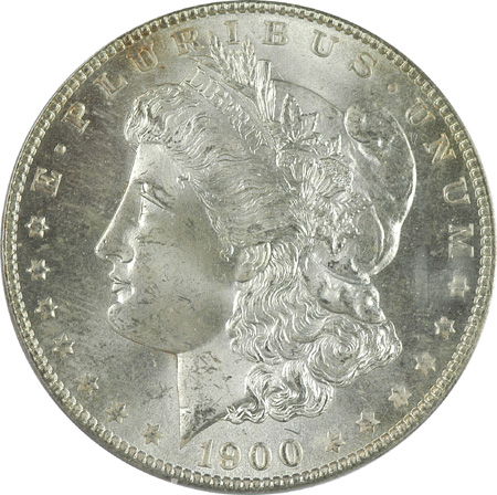 1881-S and 1900-O PCGS MS-65.