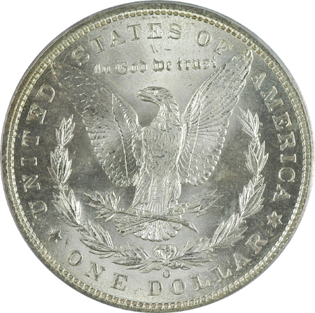 1881-S and 1900-O PCGS MS-65.
