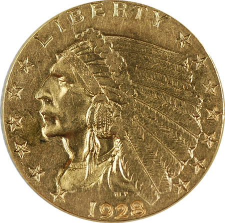 Two Indian Head Quarter Eagles.