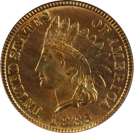 1885 PCGS MS-65 RD.