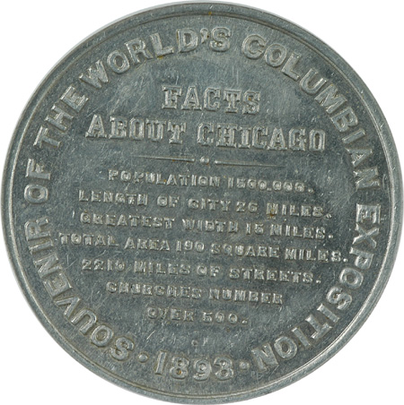 1893 World's Columbian Exposition So-Called Dollar, HK-169. NGC MS-62.