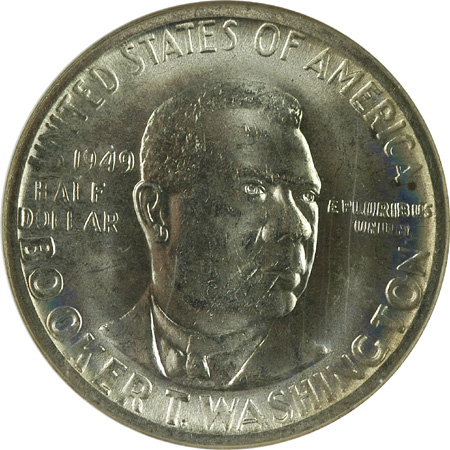 1949 Booker T. Washington. NGC MS-65.