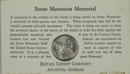 1925 Stone Mountain. MS-66.